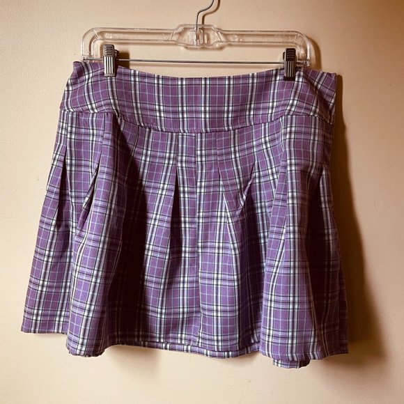 ✅ BARBIE COLLECTION: Plus High Waist Tartan Fold Pleated Skirt *NWOT - Picture 7 of 8